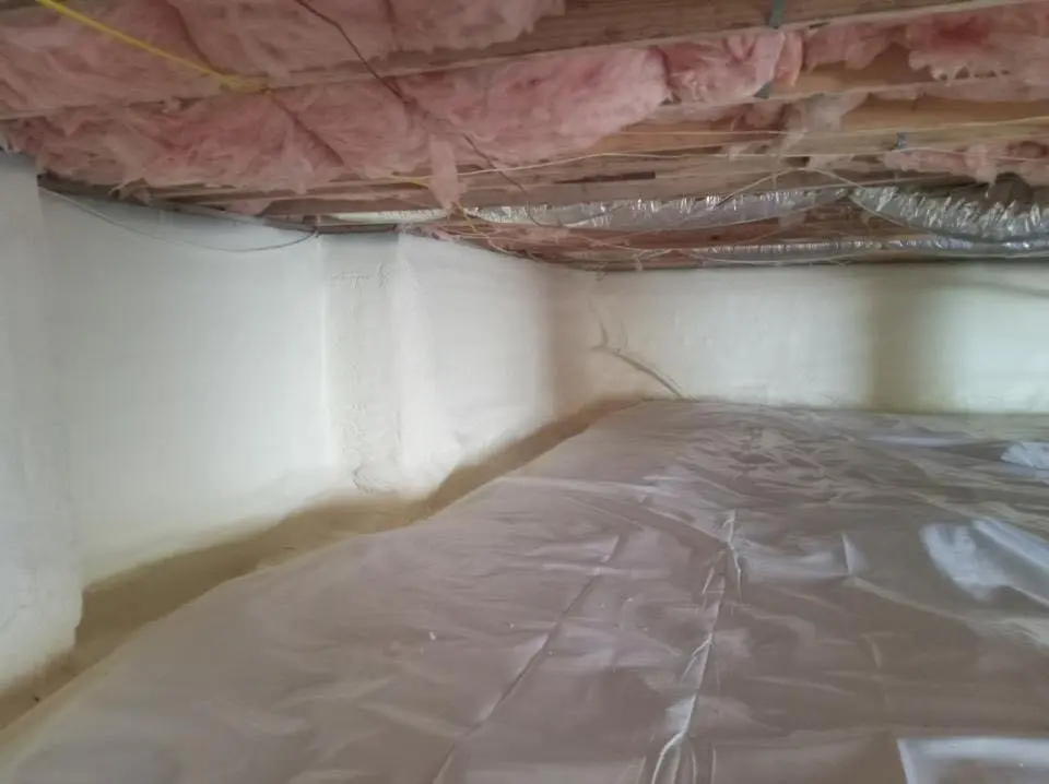Crawl space encapsulation with closed-cell spray foam for Spray Foam Roofing Repair in Fort Wayne